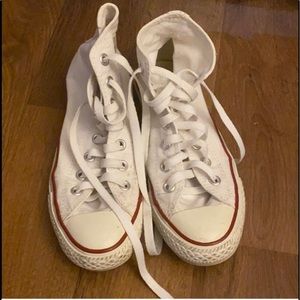 White Converse Hightops